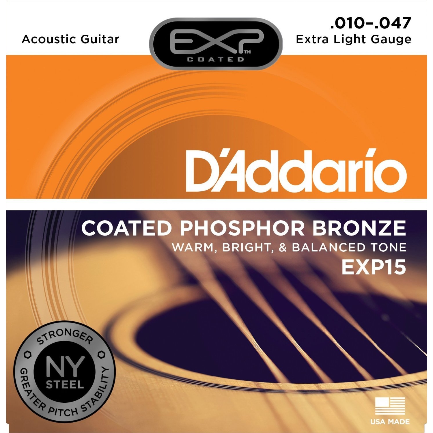 DÂY ĐÀN GUITAR ACOUSTIC D'ADDARIO EXP15